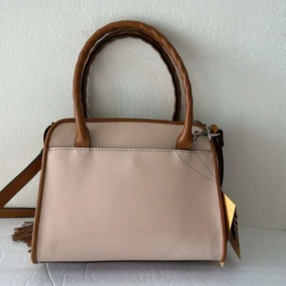 Patricia Nash Bag Paris SatchelParisian Floral Spot Print Cream w Tassel